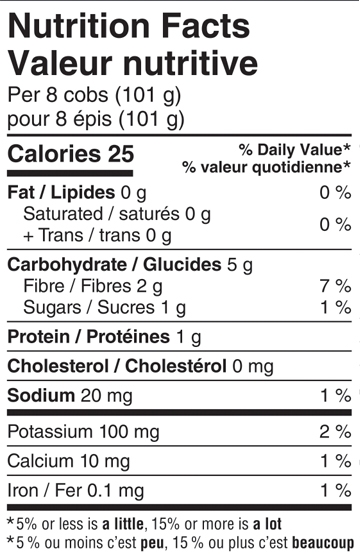 Valeurs nutritives